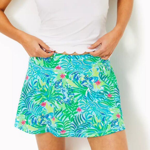 NWT Lilly Pulitzer Women's Aila Skort UPF 50+ Multi Via Parigi Skort